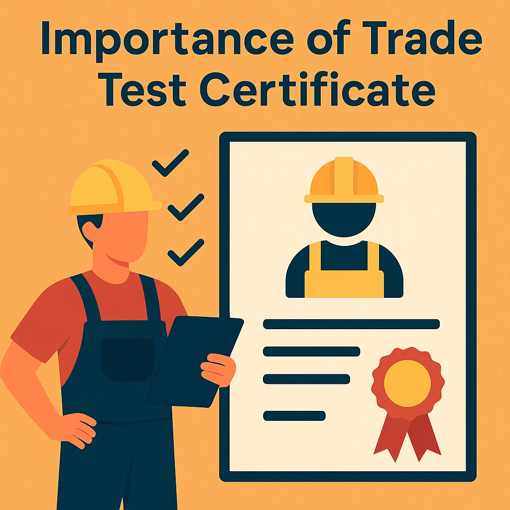 importance of trade test certificate
