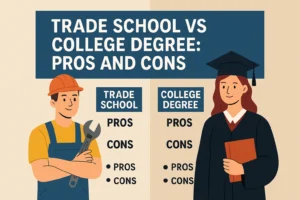 Read more about the article Trade School vs College Degree Pros and Cons