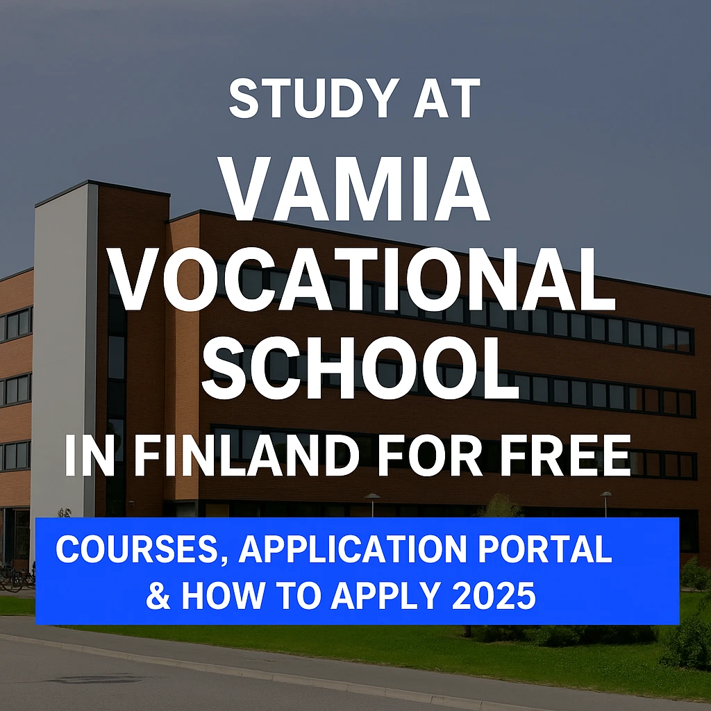 Read more about the article Study at Vamia Vocational School in Finland for free: Courses, Application Portal & How to Apply 2025