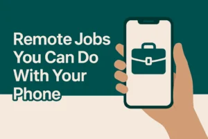 Read more about the article 5 Remote Jobs You Can Do with Your Phone in Nigeria in 2025
