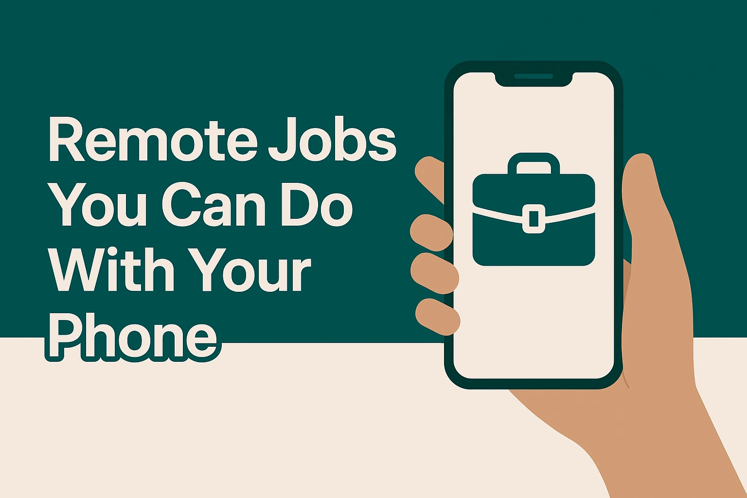 Read more about the article 5 Remote Jobs You Can Do with Your Phone in Nigeria in 2025