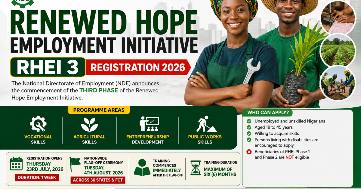 NDE Renewed Hope Employment Initiative (RHEI 3) Registration 2026: Portal, Eligibility, Requirements & How to Apply file_00000000f23081f4ad648e01b312dfa1
